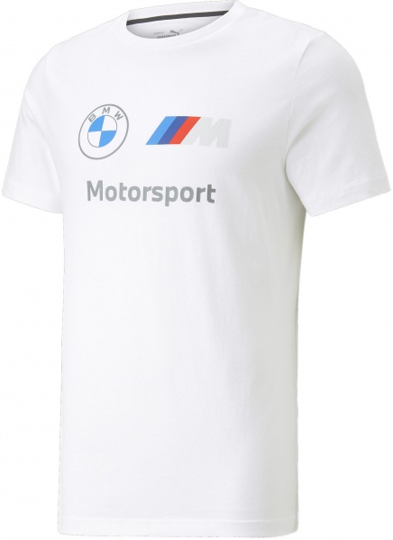 Футболка Puma BMW MMS ESS LOGO TEE PUMA WHITE 53814802 р.L белый