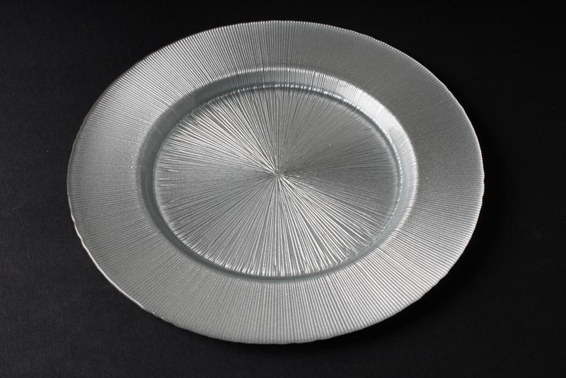 Блюдо Dekor Cam Focus 33 см срібний