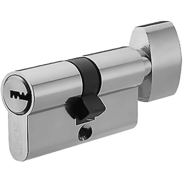 Циліндр Linde A6P 35x35 ключ-вороток 70 мм полірована латунь