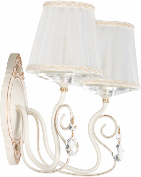 Бра Інтерклас НББ 01-2хХХ-086 2x40 Вт E14 золото 81309/2 