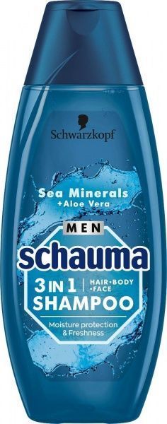 Шампунь Schauma для мужчин 3в1 Морские минералы и Алоэ вера 400 мл