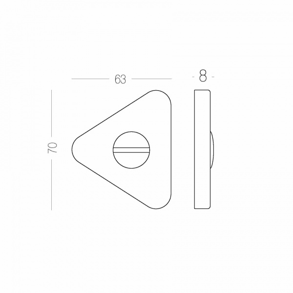 Накладка MVM T14 WC желтый