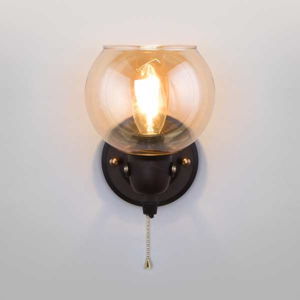 Бра Strotskis Mateo 1x60 Вт E14 бронза/черный 70119/1 (чорний) 