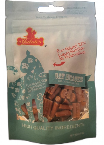 Снеки Yalute Foods Salmon Short Sticks короткие палочки с лососем 50 г