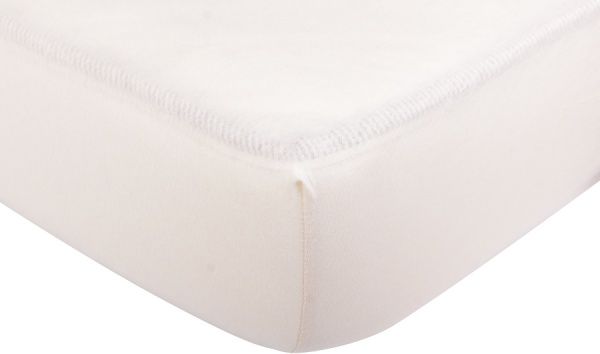 Простынь на резинке трикотажная 160x200 см кремовый Homeline 