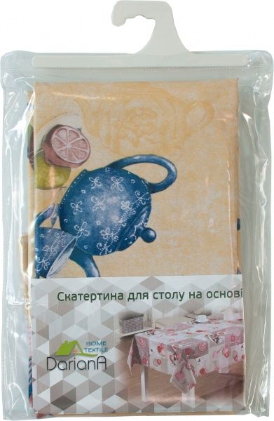 Скатерть Чайник 135x180 см бежевый Даріана 