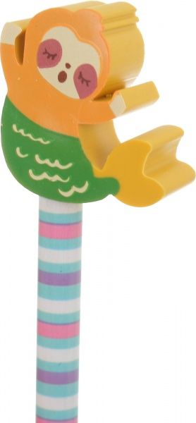 Олівець чорнографітний з гумкою Чарівні звірі в асортименті