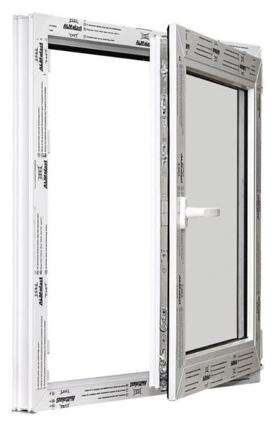 Окно поворотно-откидное ALMplast 4K 500x500 мм правое 