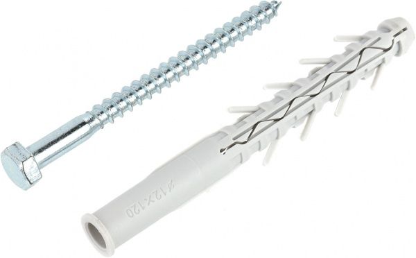 Дюбель рамный с винтом для дерева 12x120 мм 4 шт. Expert Fix