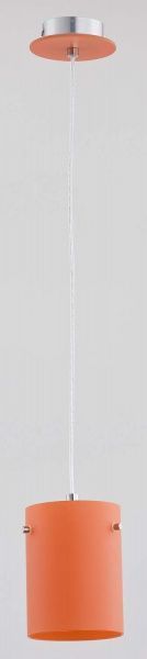 Люстра подвесная ALFA Tedy L 1x60 Вт E27 оранжевый 9152 