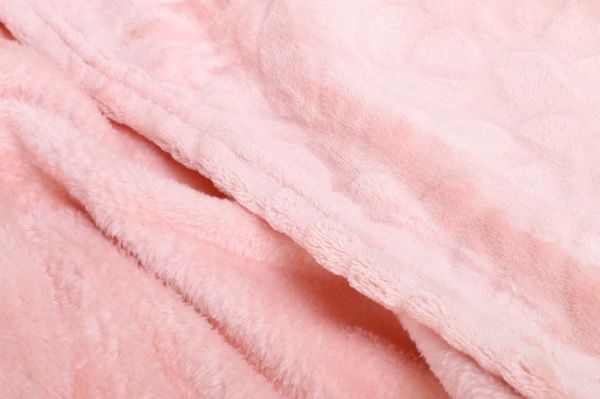 Плед Flannel Embossed Evening Sand 160x200 см розовый La Nuit