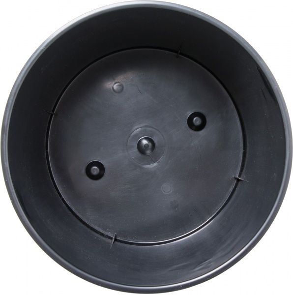 Горшок пластиковый Lamela Лилия круглый 34,4л черный/черный 