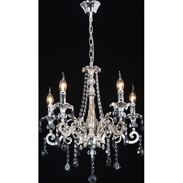 Люстра підвісна WunderLicht K3745-45 5x60 Вт прозорий 