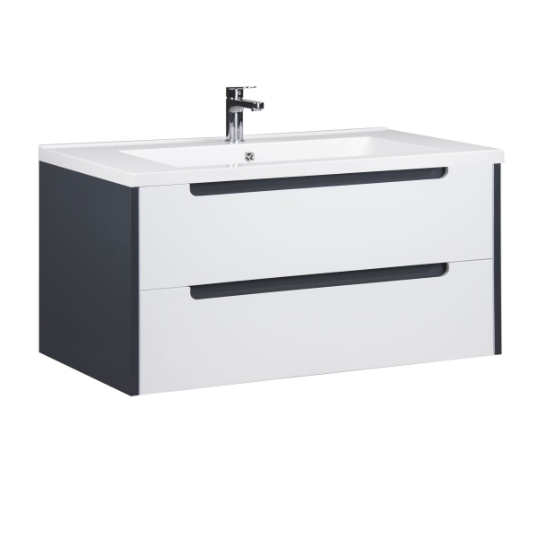 Тумба підвісна Мойдодир Paula 100 з умивальником Cosmopolitan 100