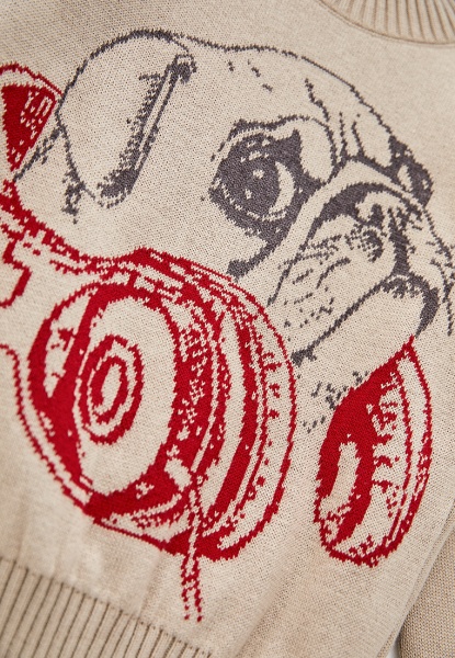 Костюм детский ART KNIT Мопс р.140 бежевый 