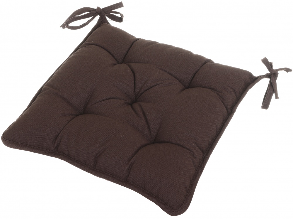 Подушка на стул Шиповник коричневая La Nuit