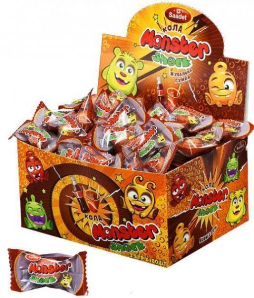 Жувальна гумка Saadet Monster Shock Coca Cola 3.5 г 