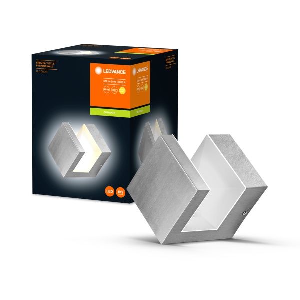 Світильник настінний Ledvance Pyramid Wall серії Endura Style 8 Вт IP44 сталевий 