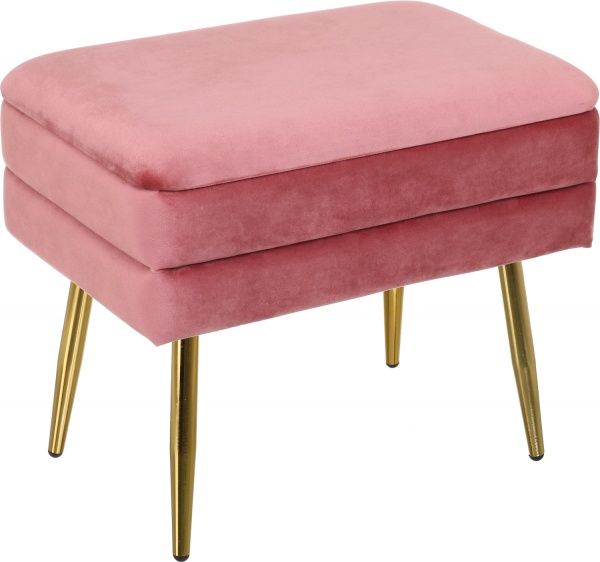 Скриня-пуф Yves 50х34,5х42см роуз голд 