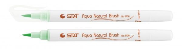 Маркер акварельний STA пензлик AQUA NATURAL BRUSH STA3700-42 світло-зелений 