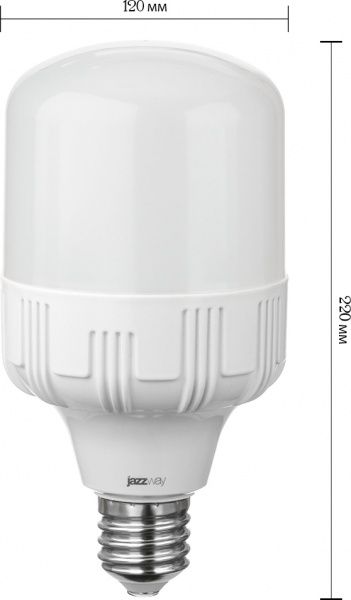 Лампа светодиодная Jazzway PLED-HP 40 Вт T120 матовая E40 220-240 В 4000 К 1038937 