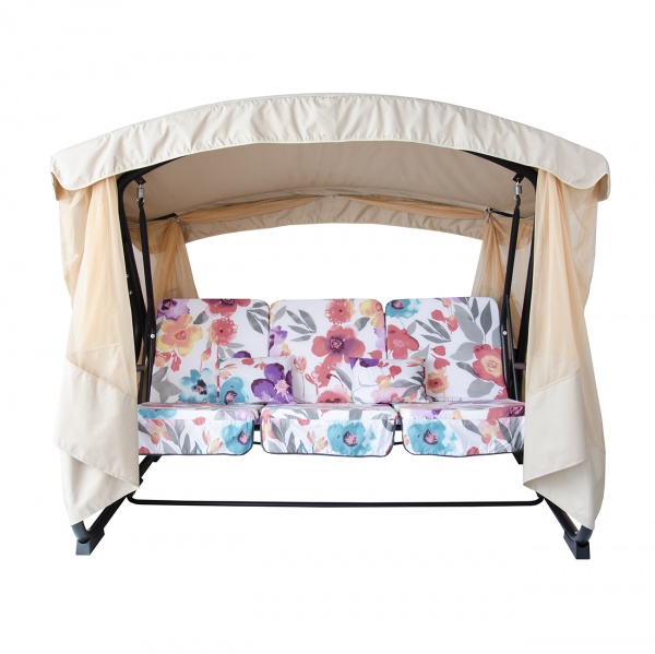 Гойдалка з навісом Vitan Фемелі-2 Квіти акварель 1670 х 2150 х 1500 мм