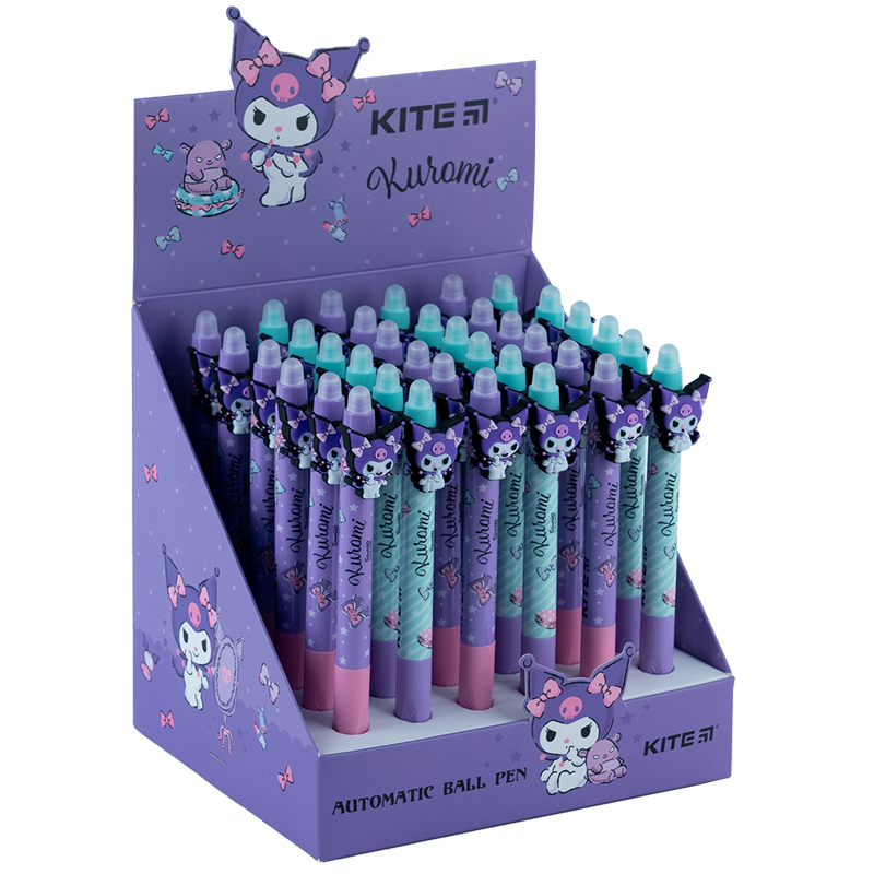 Ручка шариковая KITE Kuromi с фигуркой HK24-393-2