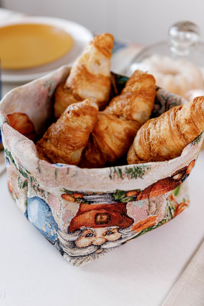 Хлібничка гобеленова Прованс Гарбузові гноми 14x16 см