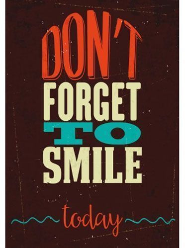 Постер «Не забывай улыбаться» 27х39 см Posterclub 