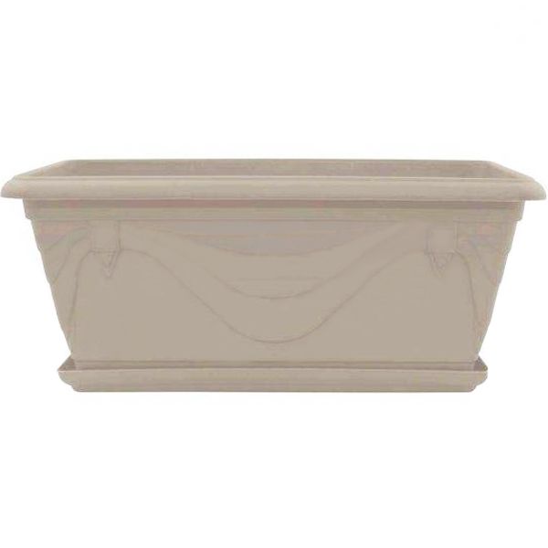 Набір Алеана Ящик балконний Петунія 2 шт. прямокутний 15л (11506) кремовий 