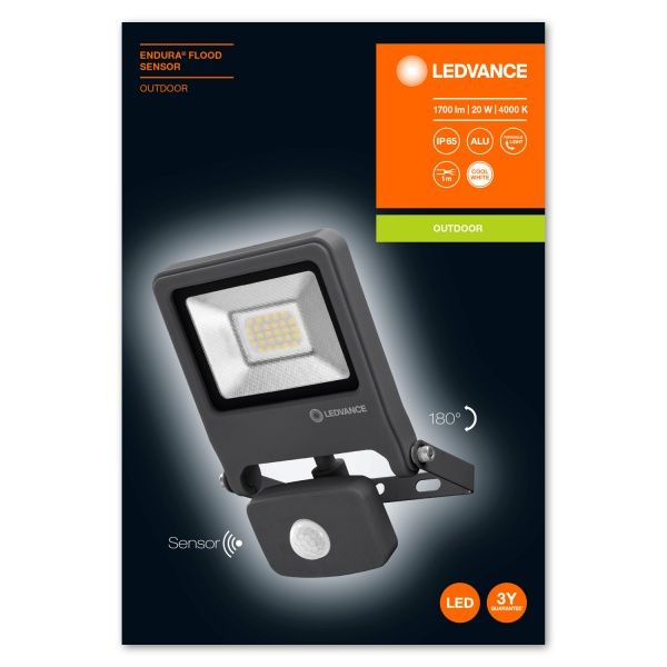 Прожектор с датчиком движения Ledvance Endura Flood LED 20 Вт IP44 
