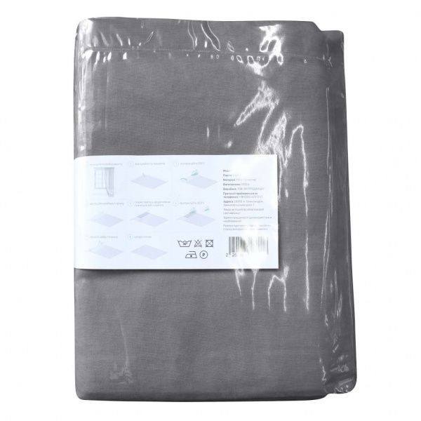 Штора Moda 200х285 см светло-серый Decora textile