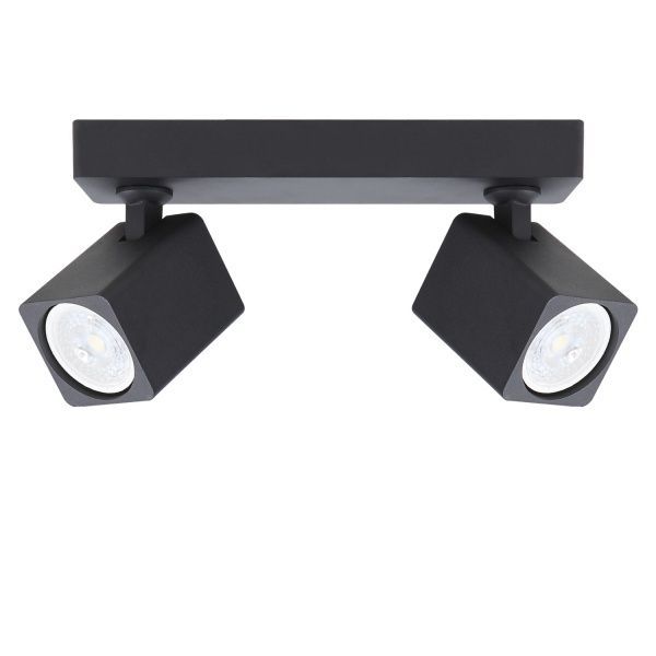 Спот Victoria Lighting 2x35 Вт GU10 чорний Shark/PL2 black 