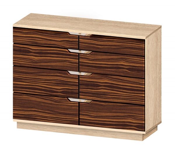 Комод МФ МОДЕРН Визит 1200х400х970 дуб сонома/макасар 