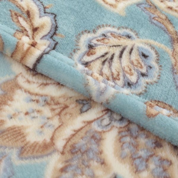 Плед Frannel Flower 220x220 см голубой La Nuit 