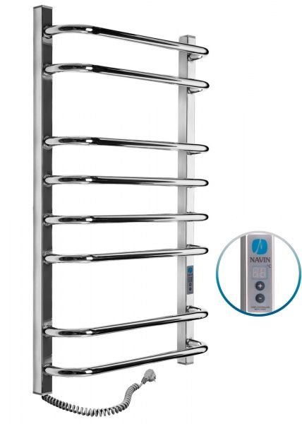 Полотенцесушитель электрический NAVIN Симфония Квадро 480х800 левый Digital с таймером (10-009152-4880)