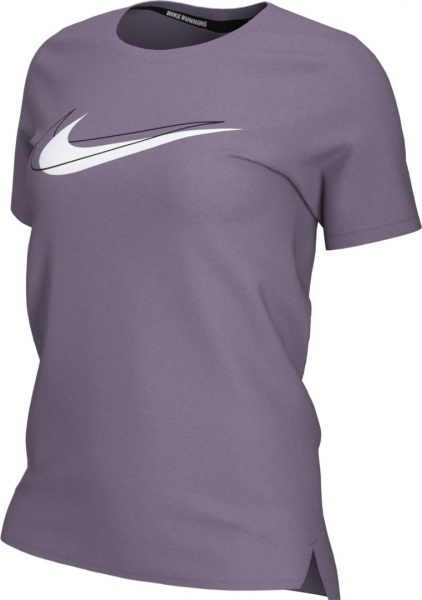 Футболка Nike W NK DF SWSH RUN TOP SS DD4898-574 р.XS фіолетовий