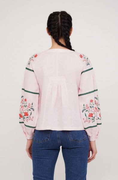 Вишиванка Галерея льону Сабіна р. 46 рожевий 9186/46/1595