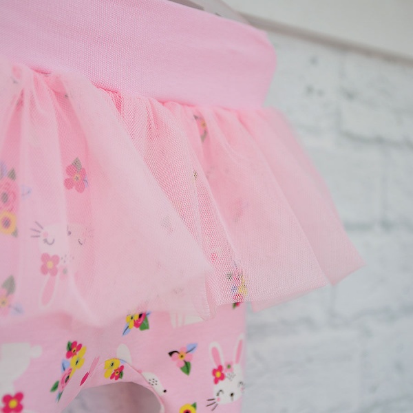 Комплект для новонароджених Blanka Зайці рожевий р.56–62 110009 