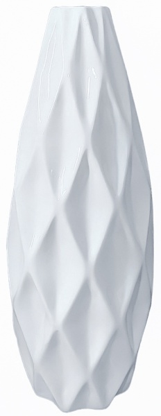 Ваза керамічна Лего біла 26 см 