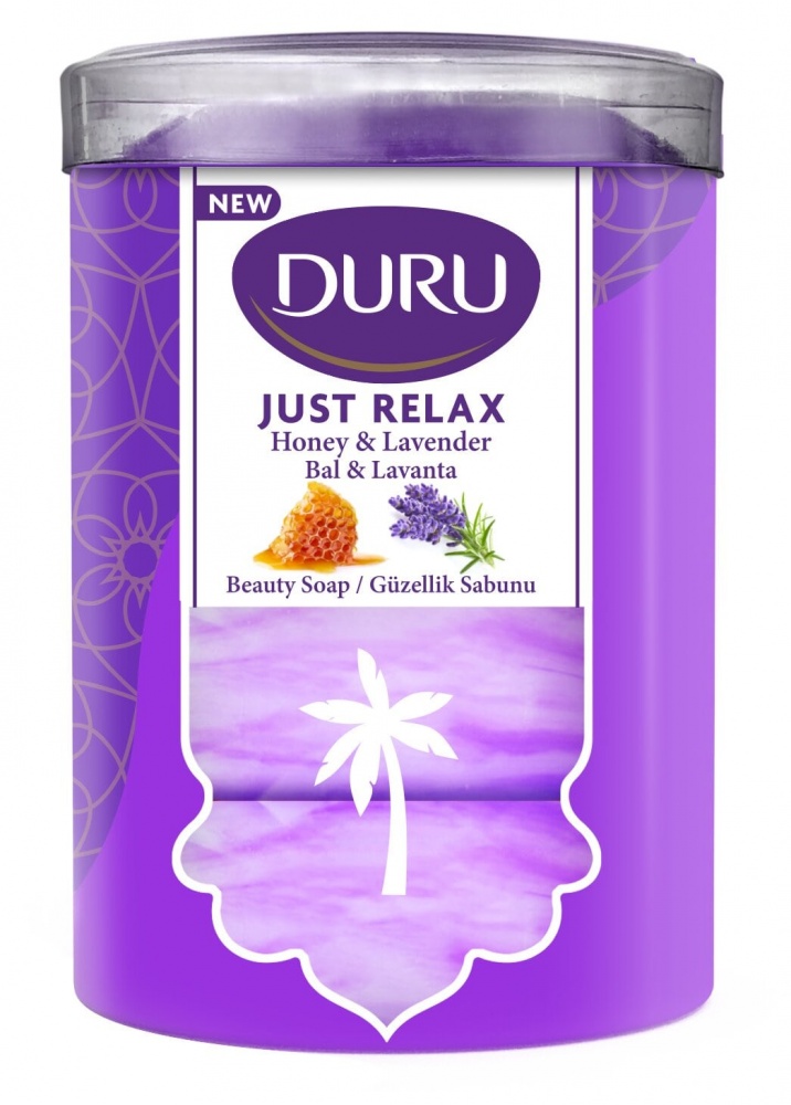 Мыло Duru Just Relax с экстрактом мёда и ароматом лаванды 90 г 4 шт./уп.