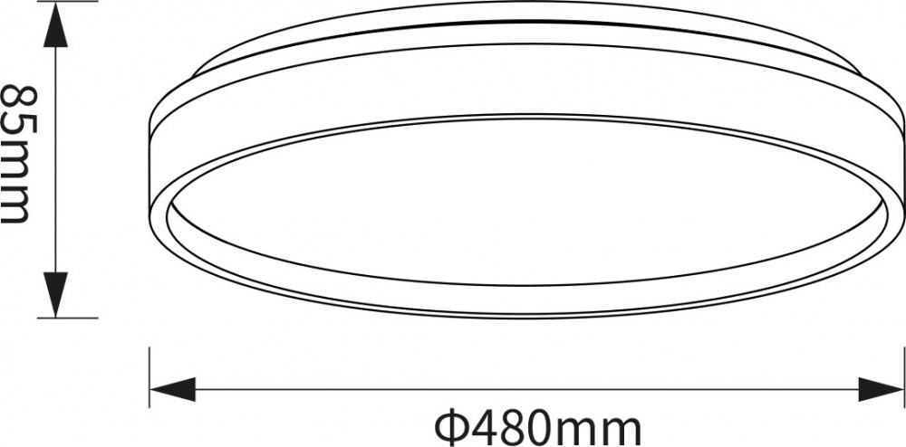 Світильник стельовий Sensio LED Isa 60 Вт білий 3000-6500 К AR-N250301395