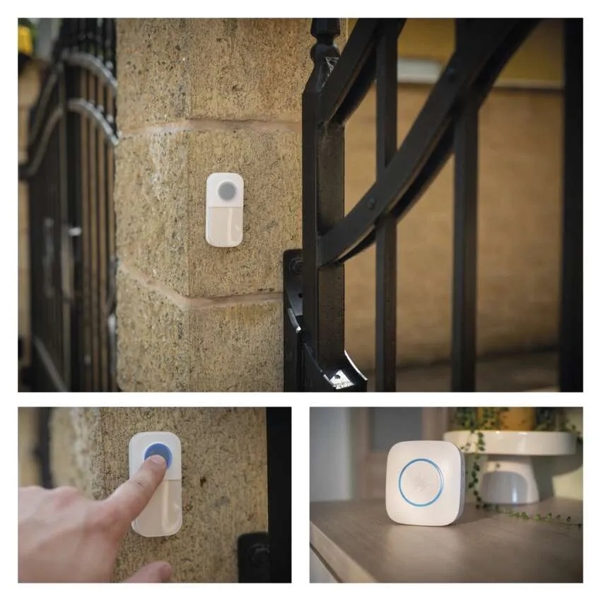 Звонок беспроводной Emos 3xAA белый P5736