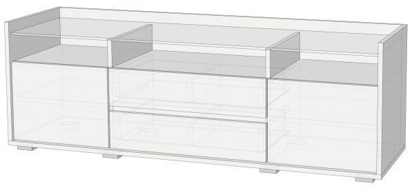 Тумба под ТВ № 4 нимфея альба 