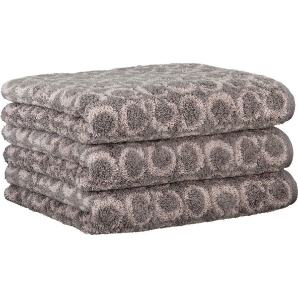 Полотенце махровое Ring 80x150 см графит Cawo 