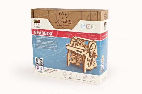 Деревянный 3D-конструктор UGEARS Коробка передач