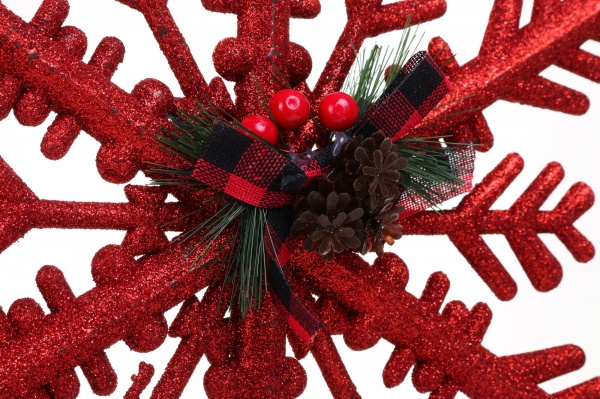 Елочная игрушка Снежинка 31х26 см E09006 21 см 