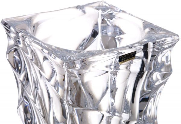 Ваза Casablanca стеклянная прозрачная 30,5 см Bohemia