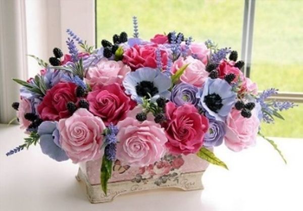 Набір для творчості зі стразами на підрамнику Незабутній аромат 40x50 см Діамантові ручки 