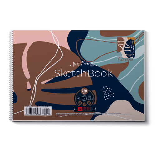 Скетчбук Аркуш Абстракция А5 на спирали 28 листов 1В2050 